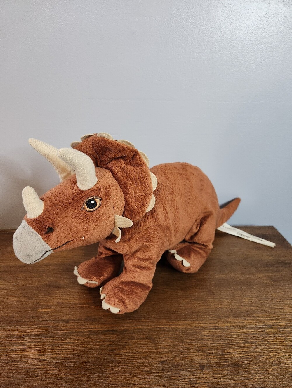 Ikea Jattelik Triceratops Dinosaur 18" Stuffed Animal Prehistoric